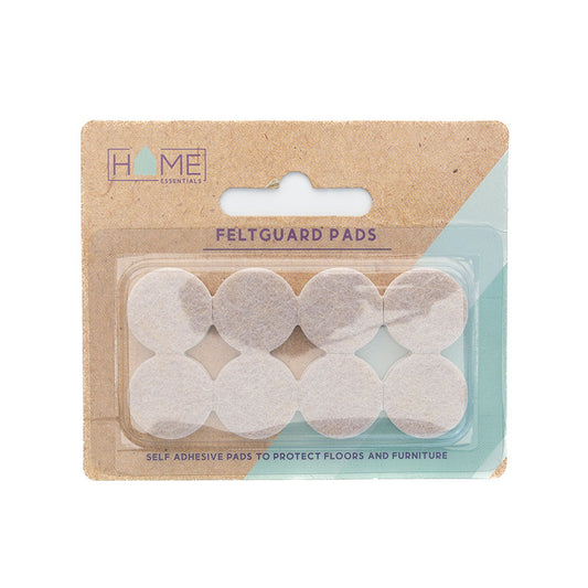 25mm Diameter Self Adhesive Feltguard Pads Pack of 8