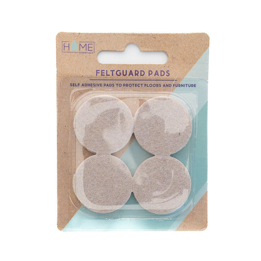 38mm Diameter Self Adhesive Feltguard Pads Pack of 4