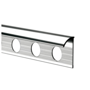 Tile Rite Tile Trim 2.4m x 8mm Chrome