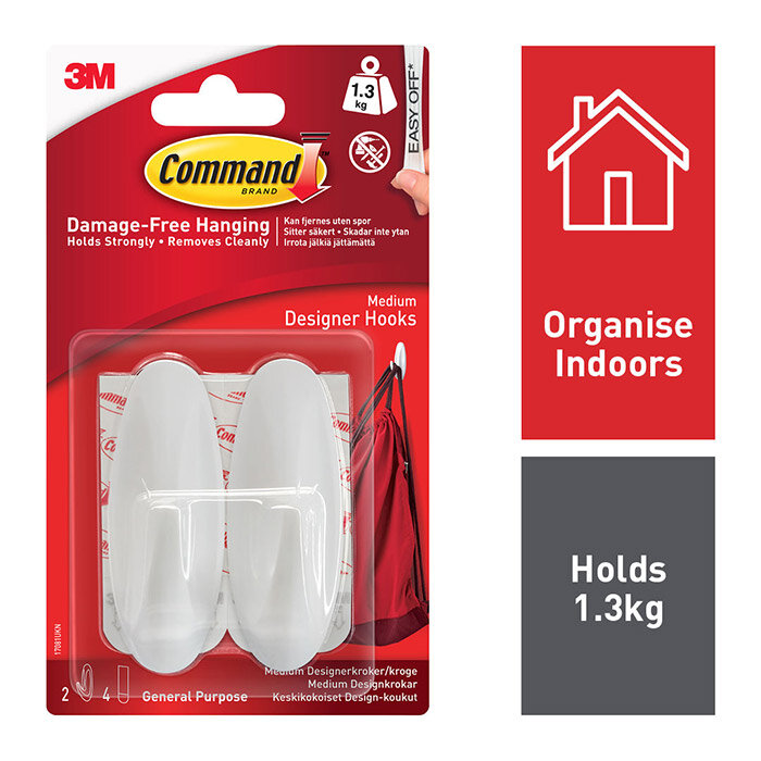 Command Designer Medium Hooks 17081 - 2pk