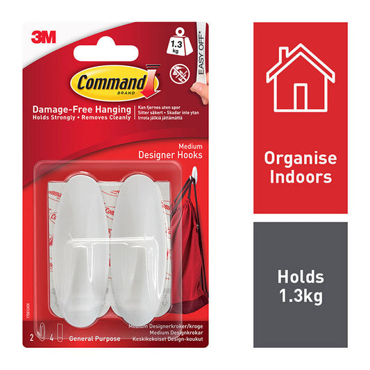 Command Designer Medium Hooks 17081 - 2pk