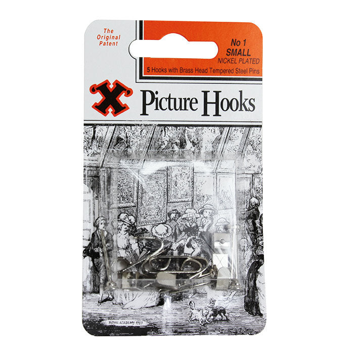 X Picture Hooks No.1 5 Pack