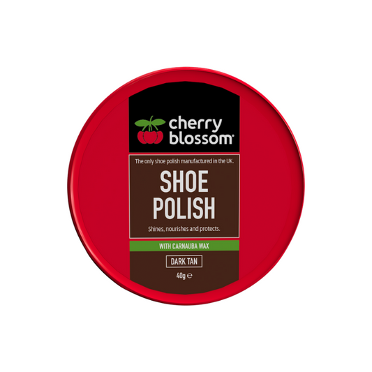 Cherry Blossom Shoe Polish Dark Tan 40g