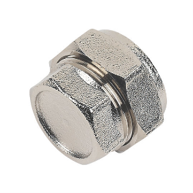 Compression Stop End 15mm Chrome