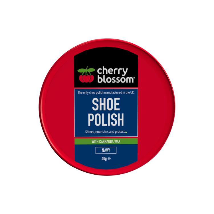 Cherry Blossom Shoe Polish Navy 40g