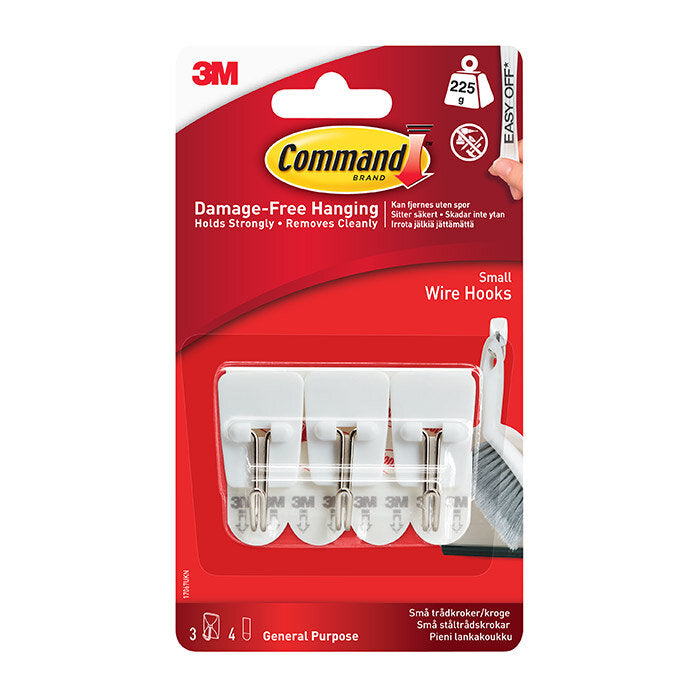 Command Small Wire Hooks 17067- 3pk