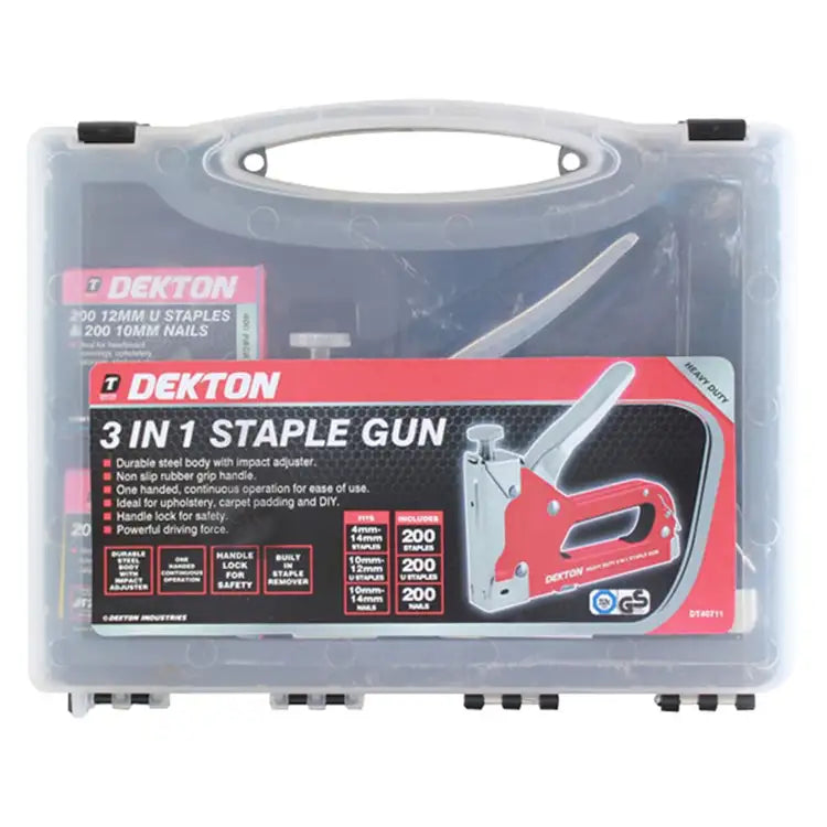 Dekton 3in1 Staple Gun DT40711