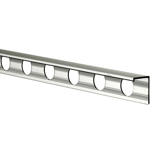 Tile Rite L Shape Tile Trim 2.4m x 12mm Chrome