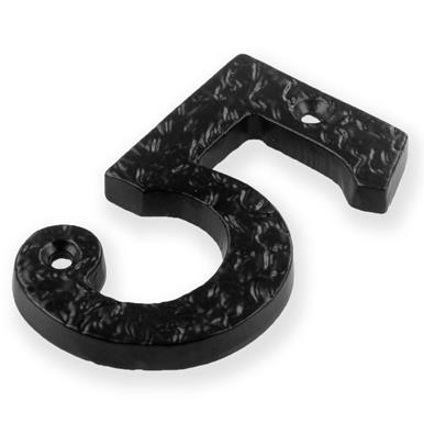 Antique Black Door Numbers 75mm