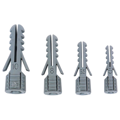 Plasplugs All-in-One Plastic Wall Plugs - 52 Pack