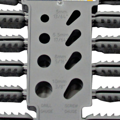 Plasplugs All-in-One Plastic Wall Plugs - 52 Pack