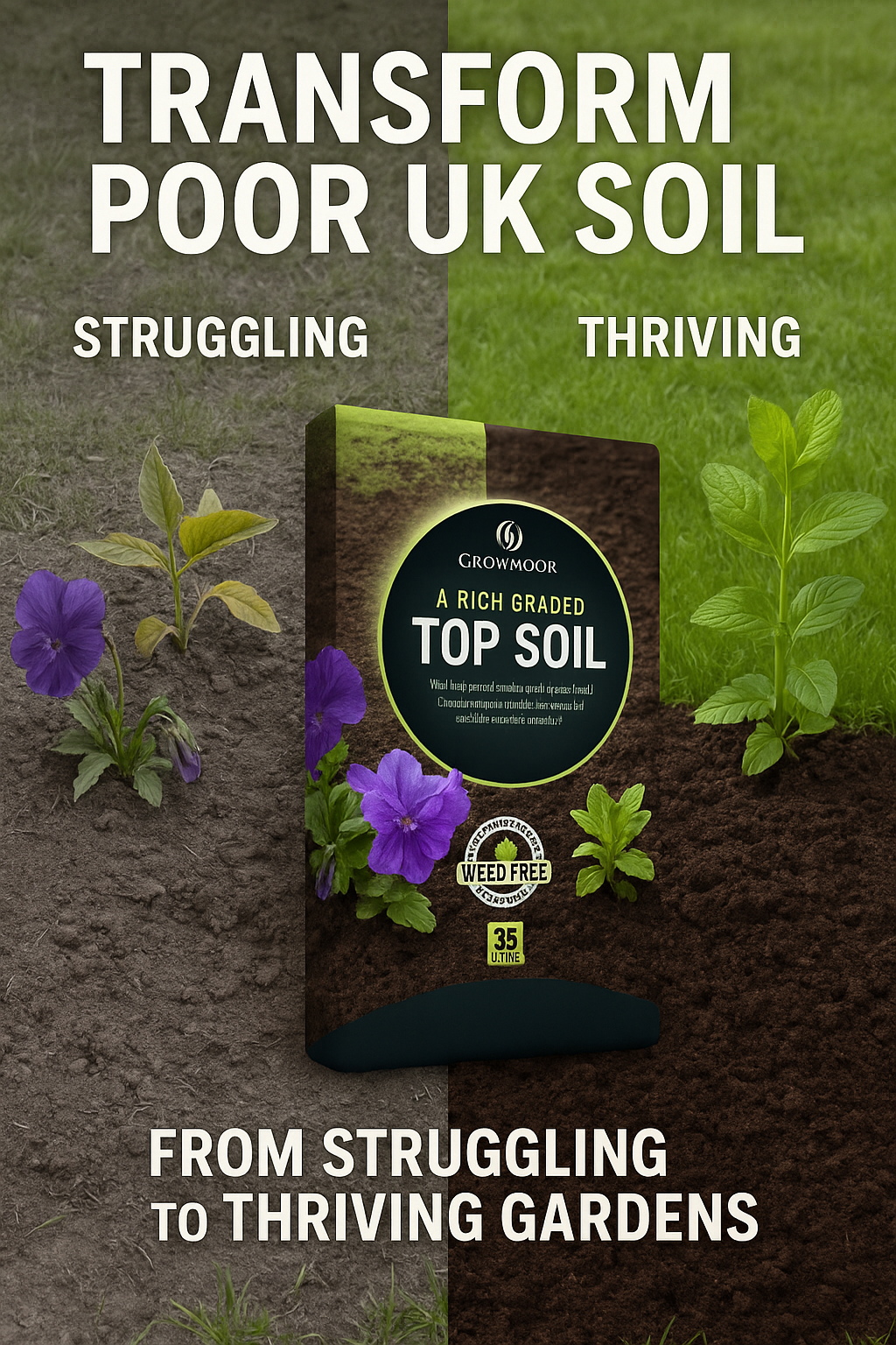 Growmoor Top Soil 35 Litres