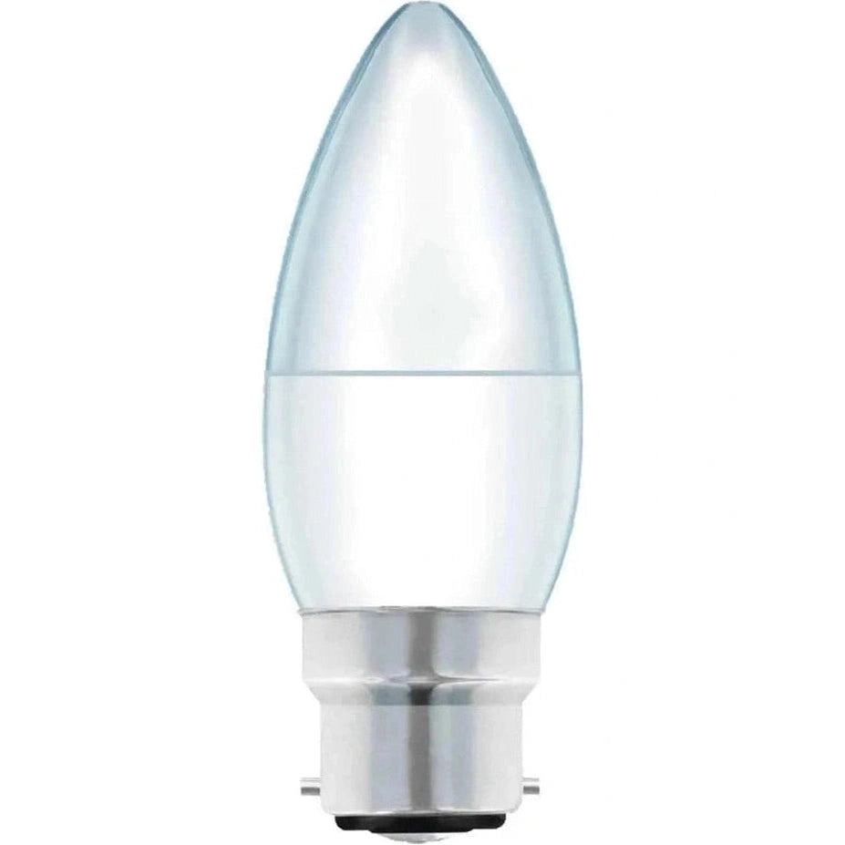 LED Lightbulb Candle Warm White BC B22 Bayonet Cap