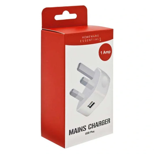 USB Plug Mains Charger