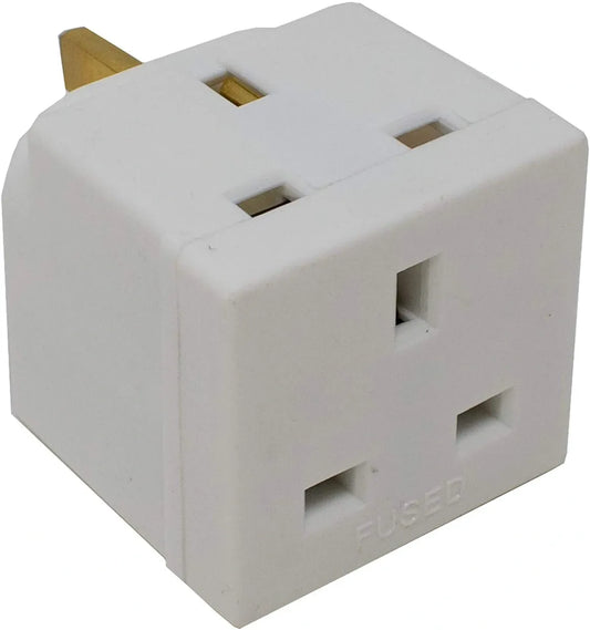 13amp 3 Pin Plug 2 Way Adaptor