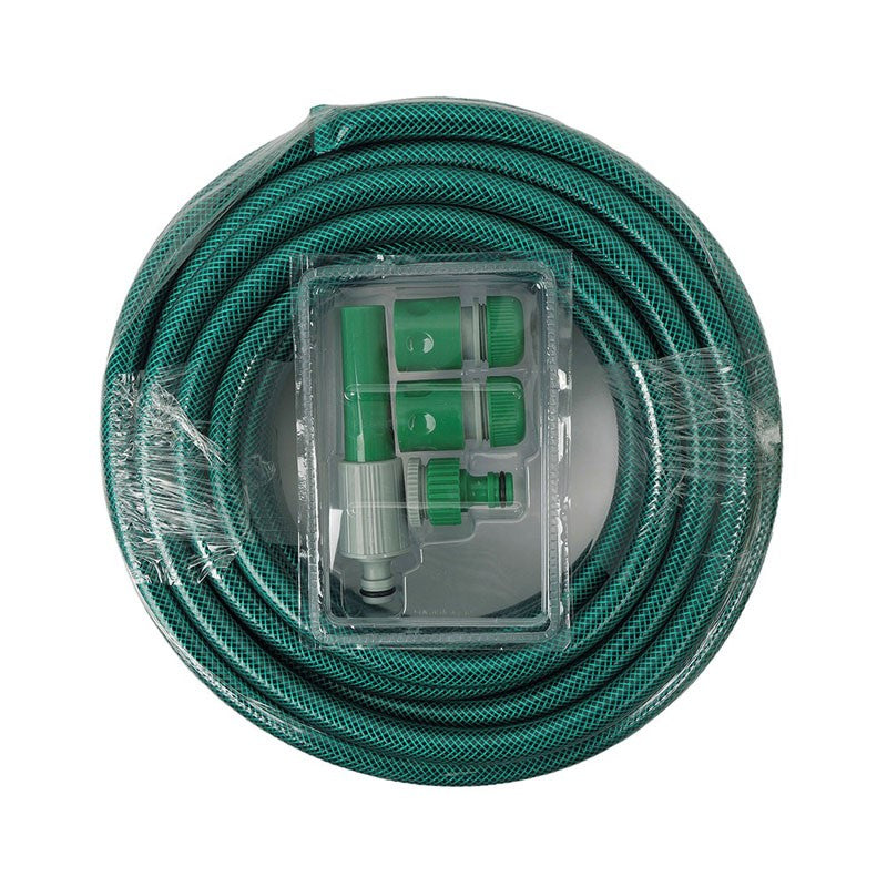 Reinforced Garden Hose Pipe & Nozzle Set