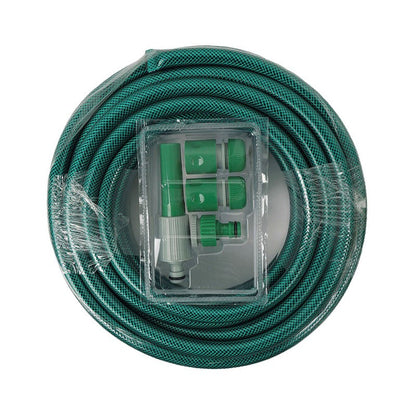 Reinforced Garden Hose Pipe & Nozzle Set