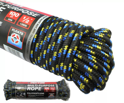 Multi Purpose Polypropylene Rope Black 13mm X 30m