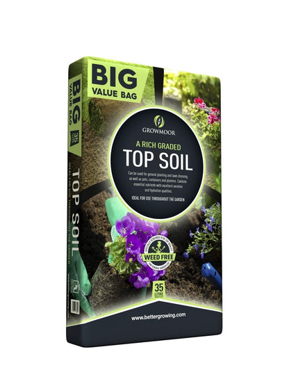 Growmoor Top Soil 35 Litres