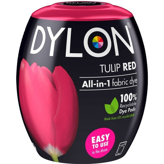 Dylon All In 1 Fabric Machine Dye Pod Tulip Red