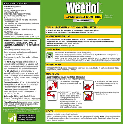 Weedol Lawn Weed Control 500ml Concentrate